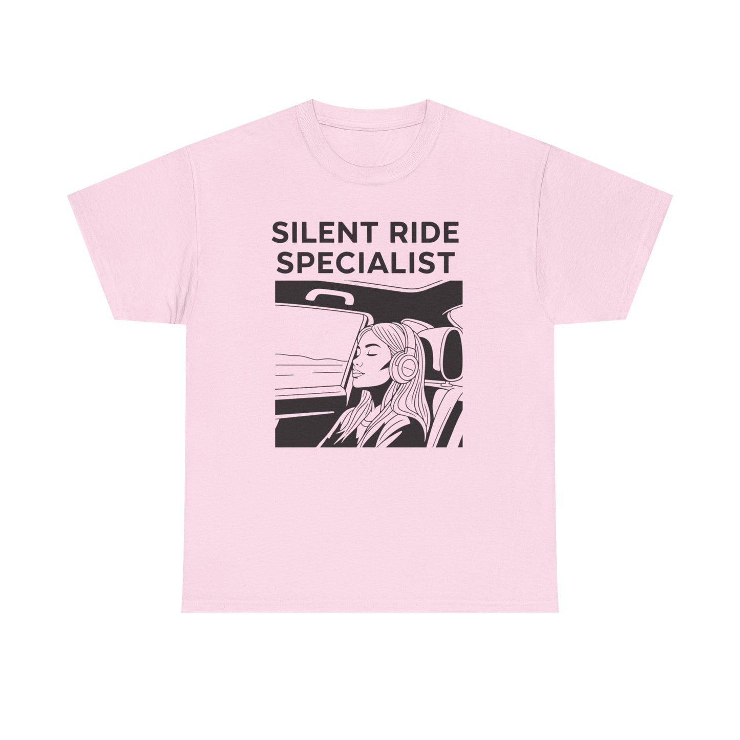 Unisex Heavy Cotton Tee - Silent Ride Specialist, Casual Tee, Gift for Car Lovers, Graphic Shirt, Everyday Wear, Fun T-Shirt