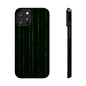 Matrix-Inspired Slim Phone Case, Eco-Friendly Phone Cover, Tech Lover Gift, Minimalist Phone Accessory, Unique Smartphone Case