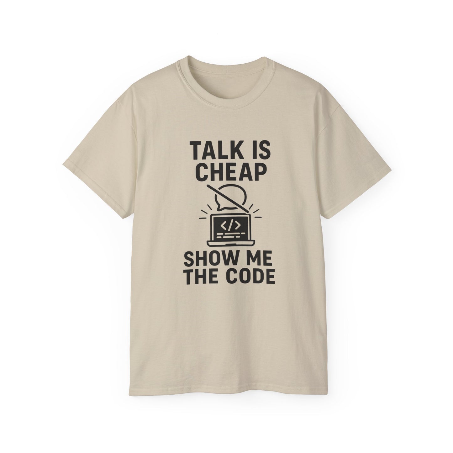 Coding Motivation Tee: Talk is Cheap, Show Me the Code, Programmer Gift, Tech T-Shirt, Geek Fashion, Software Developer Shirt