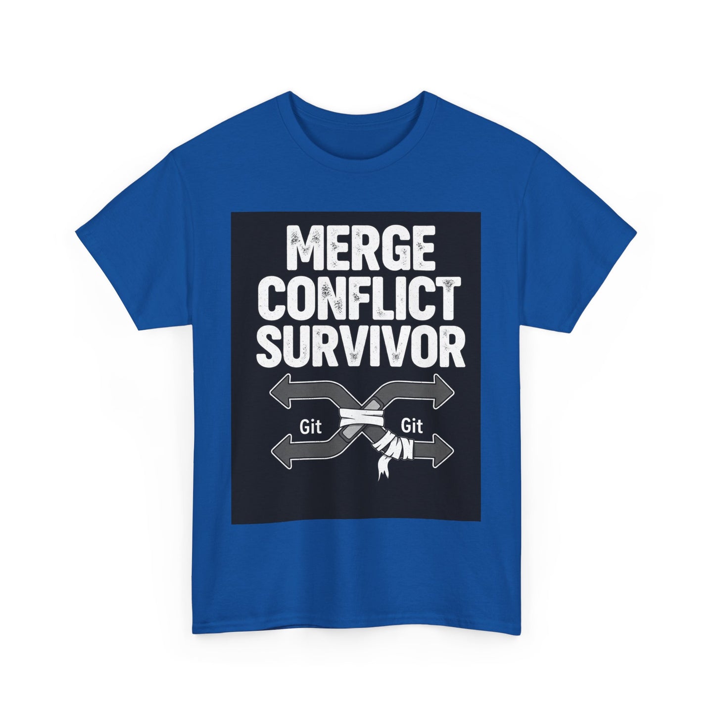 Git Merge Conflict Survivor Tee, Coding humor, Funny Programmer Shirt, Geeky Gift, Coding Humor, IT Professional Apparel, Lightweight Cotton Top