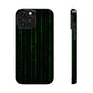 Matrix-Inspired Slim Phone Case, Eco-Friendly Phone Cover, Tech Lover Gift, Minimalist Phone Accessory, Unique Smartphone Case