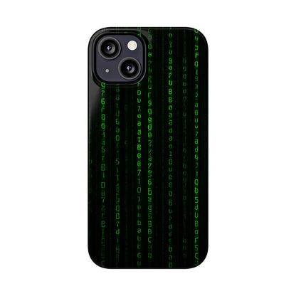 Matrix-Inspired Slim Phone Case, Eco-Friendly Phone Cover, Tech Lover Gift, Minimalist Phone Accessory, Unique Smartphone Case