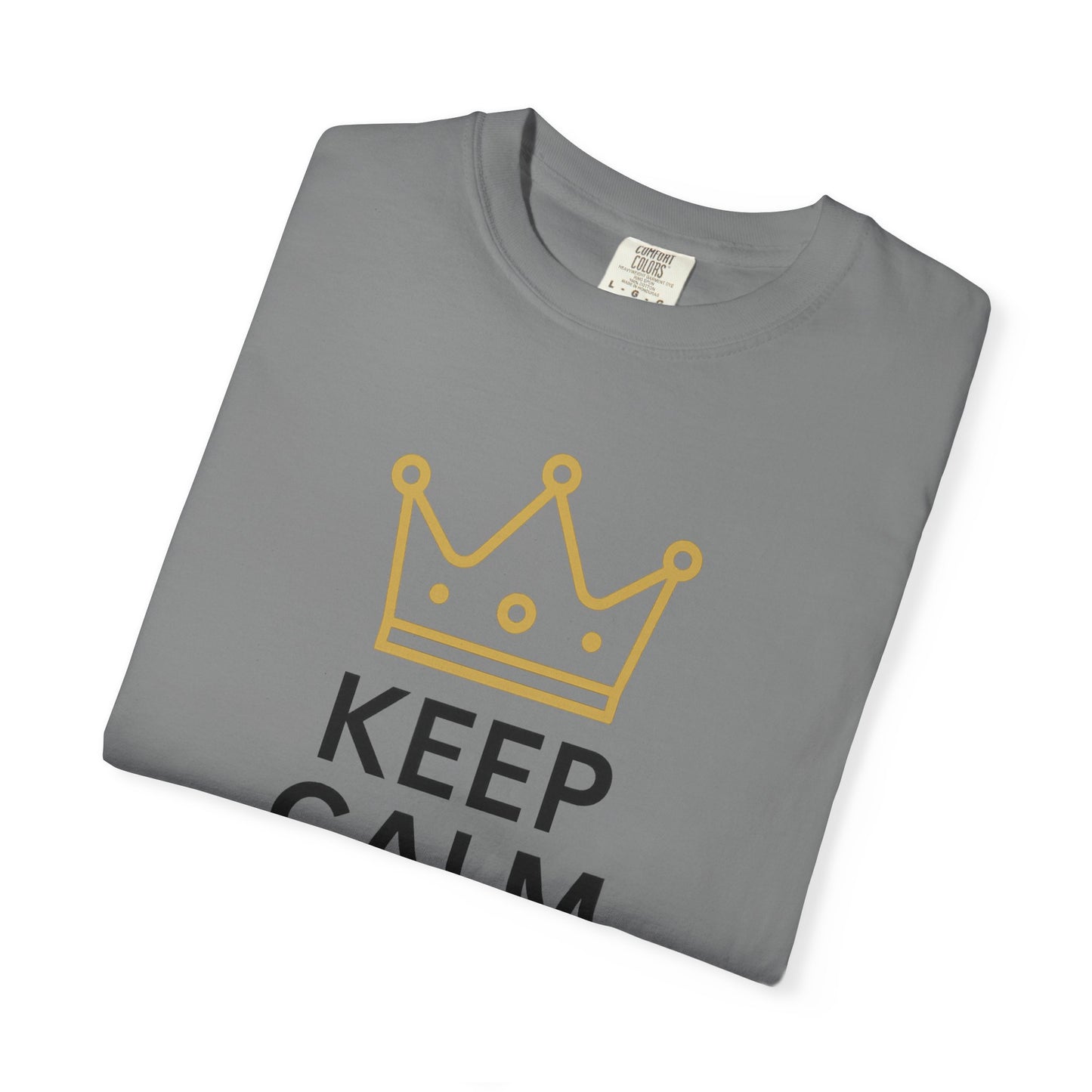 Unisex Garment-Dyed T-Shirt with Fun Quote, Funny Shirt, Gift for Reviewers, Casual Style, Keep Calm Shirt, 5 Star Rating Tee