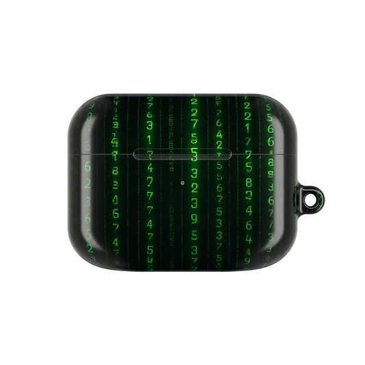 Matrix-Inspired AirPod Case, Green Code AirPods Cover, Geeky Tech Accessory, Unique Gift for Gamers, Protect & Personalize