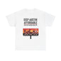 Keep Austin Affordable Unisex Heavy Cotton Tee, Casual Wear, Gift for Austin Lovers, Unique Statement Shirt, Eco-Conscious Apparel