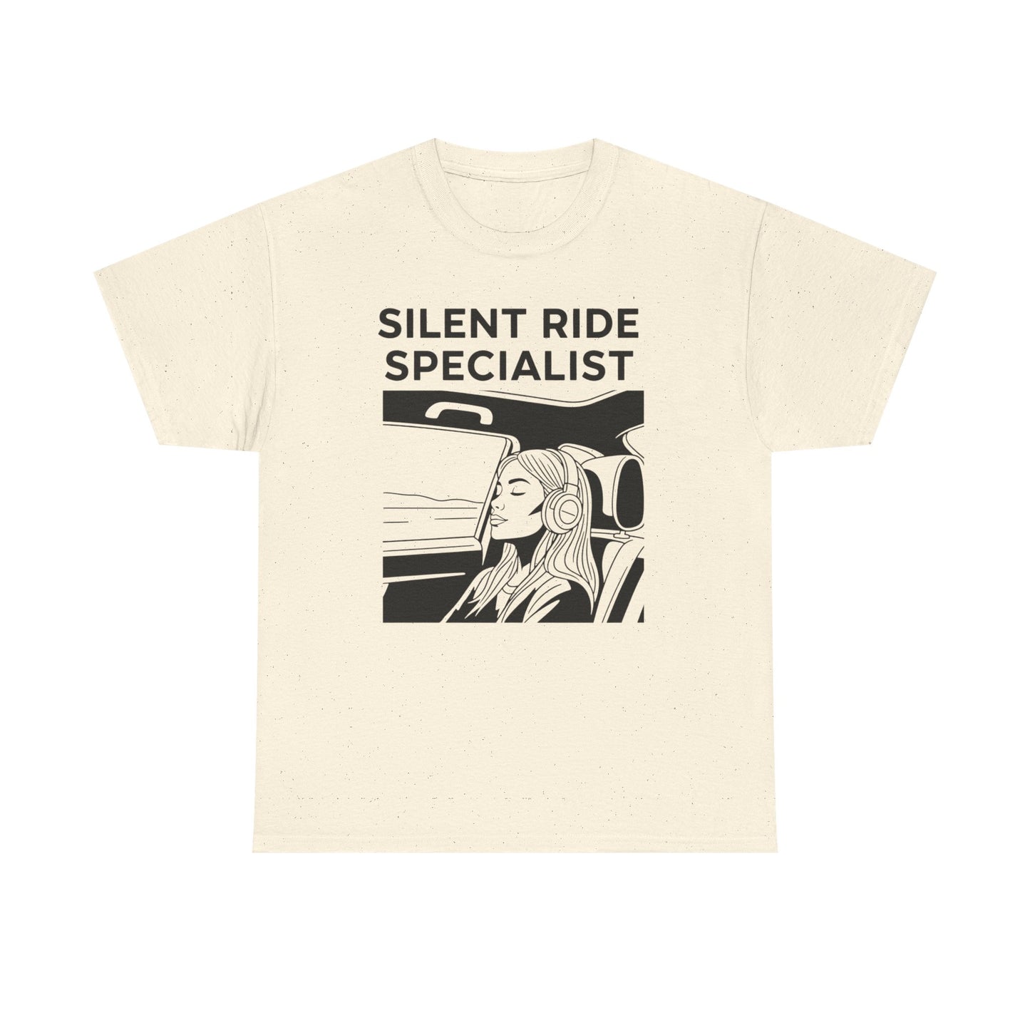 Unisex Heavy Cotton Tee - Silent Ride Specialist, Casual Tee, Gift for Car Lovers, Graphic Shirt, Everyday Wear, Fun T-Shirt
