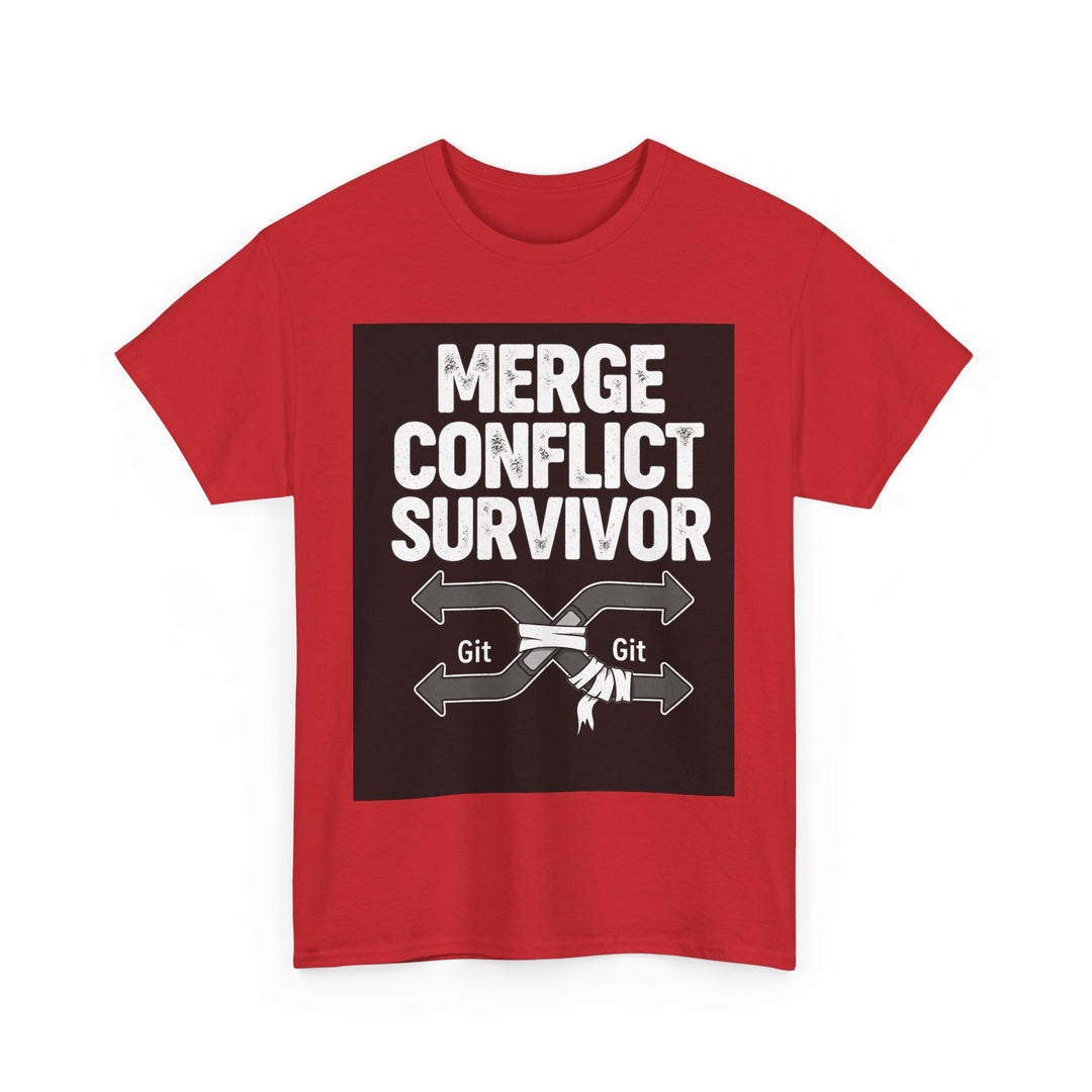 Git Merge Conflict Survivor Tee – Unisex