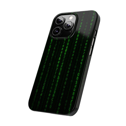 Matrix-Inspired Slim Phone Case, Eco-Friendly Phone Cover, Tech Lover Gift, Minimalist Phone Accessory, Unique Smartphone Case