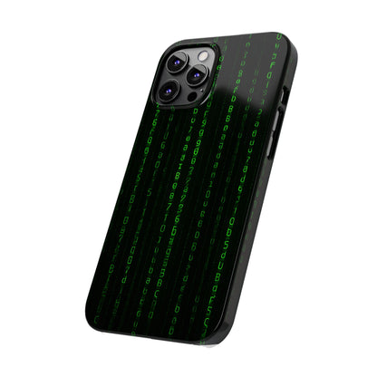 Matrix-Inspired Slim Phone Case, Eco-Friendly Phone Cover, Tech Lover Gift, Minimalist Phone Accessory, Unique Smartphone Case