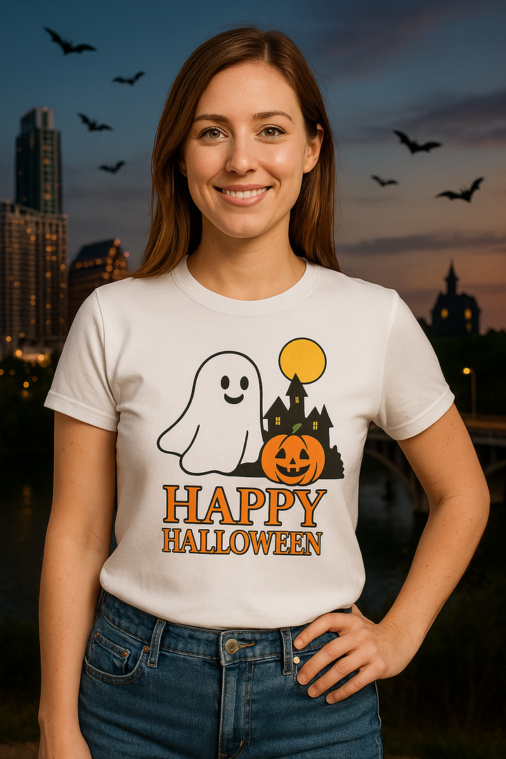 Halloween Ghost Tee – Unisex