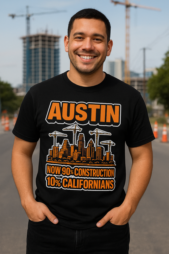Austin Construction 90% Californians 10% Tee – Unisex