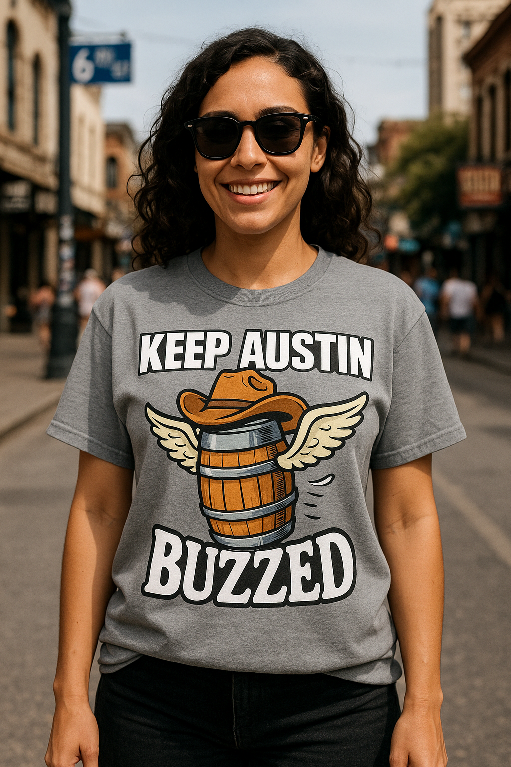 Keep Austin Buzzed Tee – Unisex