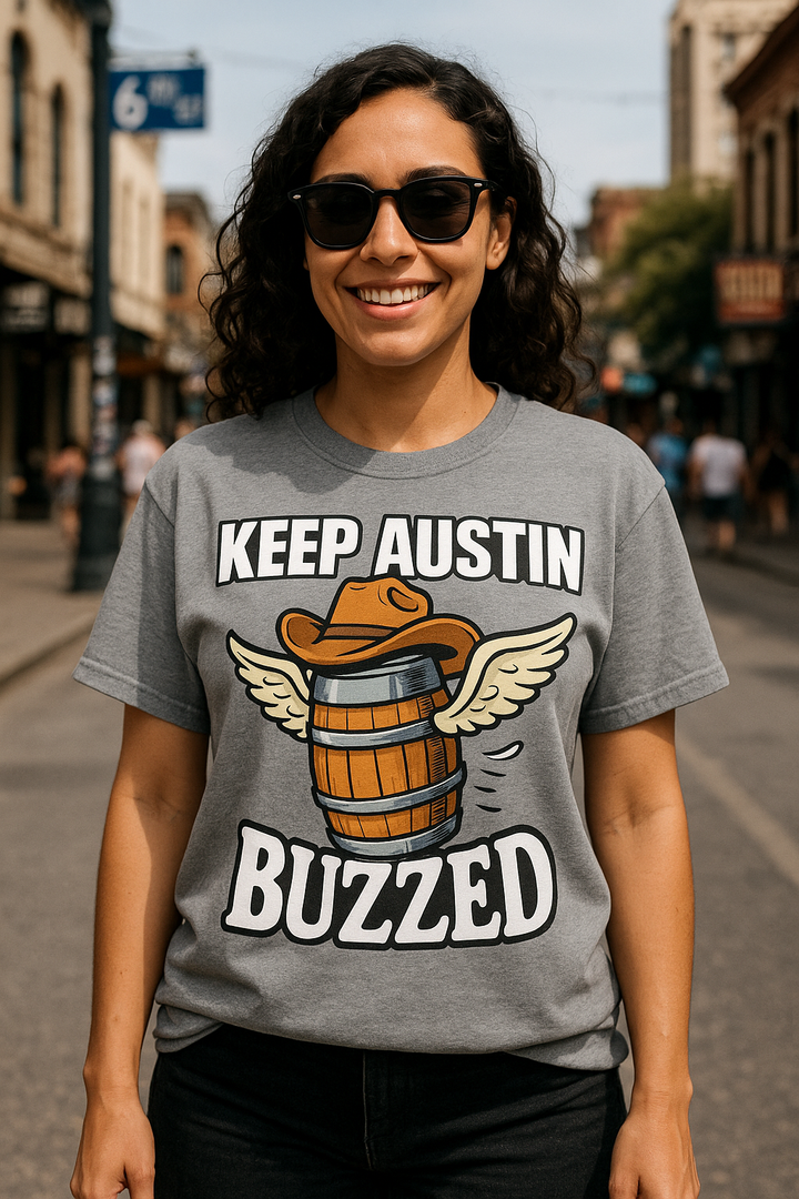 Keep Austin Buzzed Tee – Unisex