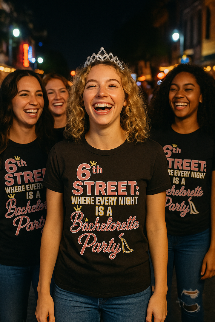 6th STREET: WHERE EVERY NIGHT IS A Bachelorette Party - Unisex