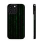 Matrix-Inspired Slim Phone Case, Eco-Friendly Phone Cover, Tech Lover Gift, Minimalist Phone Accessory, Unique Smartphone Case