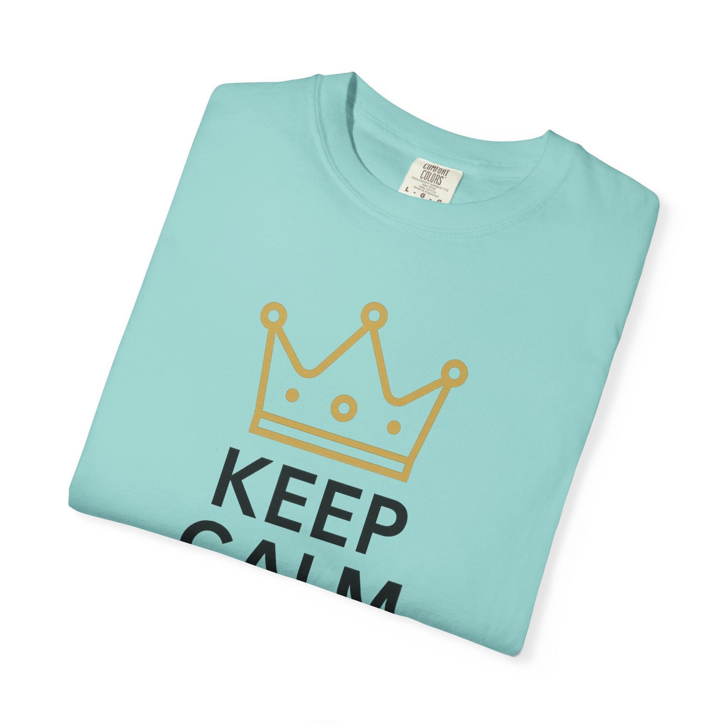 Unisex Garment-Dyed T-Shirt with Fun Quote, Funny Shirt, Gift for Reviewers, Casual Style, Keep Calm Shirt, 5 Star Rating Tee