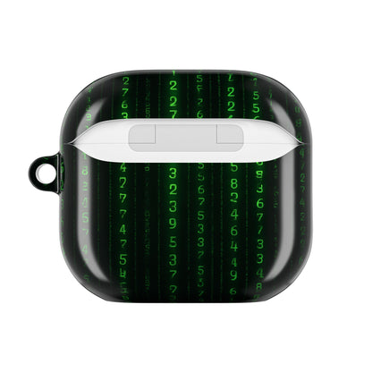 Matrix-Inspired AirPod Case, Green Code AirPods Cover, Geeky Tech Accessory, Unique Gift for Gamers, Protect & Personalize