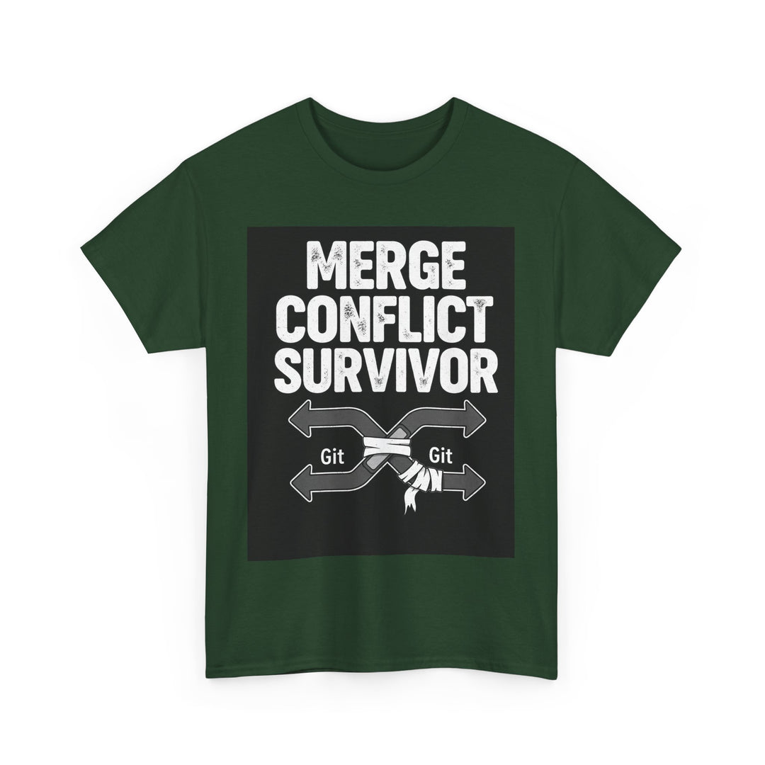 Git Merge Conflict Survivor Tee – Unisex