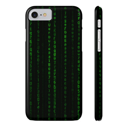 Matrix-Inspired Slim Phone Case, Eco-Friendly Phone Cover, Tech Lover Gift, Minimalist Phone Accessory, Unique Smartphone Case