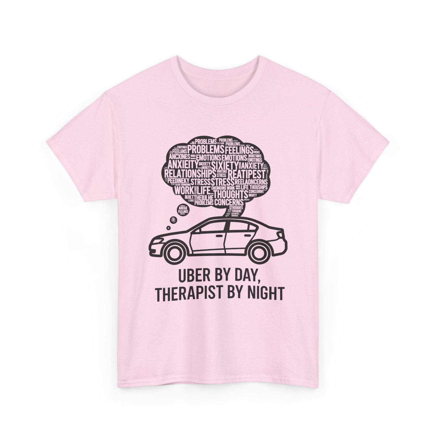 Uber by Day, Uber Driver Tee, Therapist by Night Unisex Heavy Cotton Tee, Funny T-Shirt, Gift for Rideshare Drivers, Therapy Humor Shirt, Casual Wear, [...]
