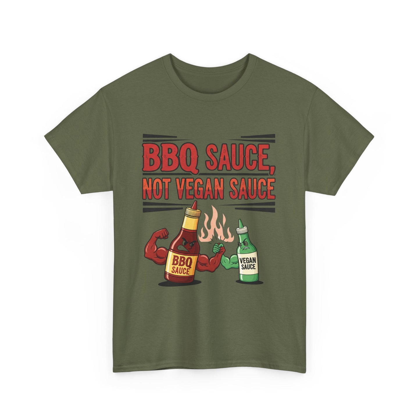 BBQ Sauce Unisex Cotton Tee, Funny Graphic T-Shirt, Gift for Grill Lovers, Summer BBQ Shirt, Cooking Humor Apparel
