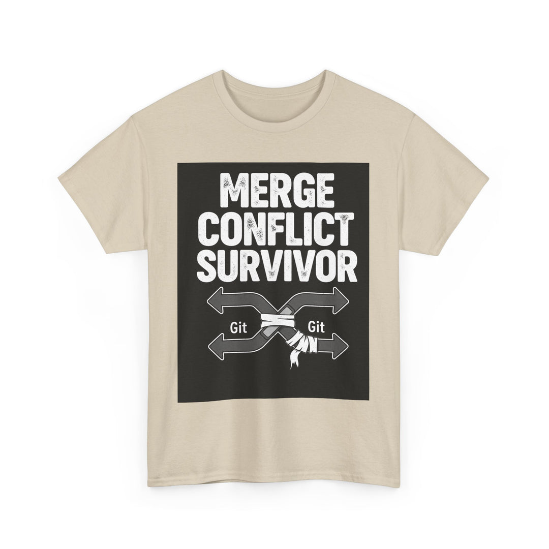 Git Merge Conflict Survivor Tee – Unisex