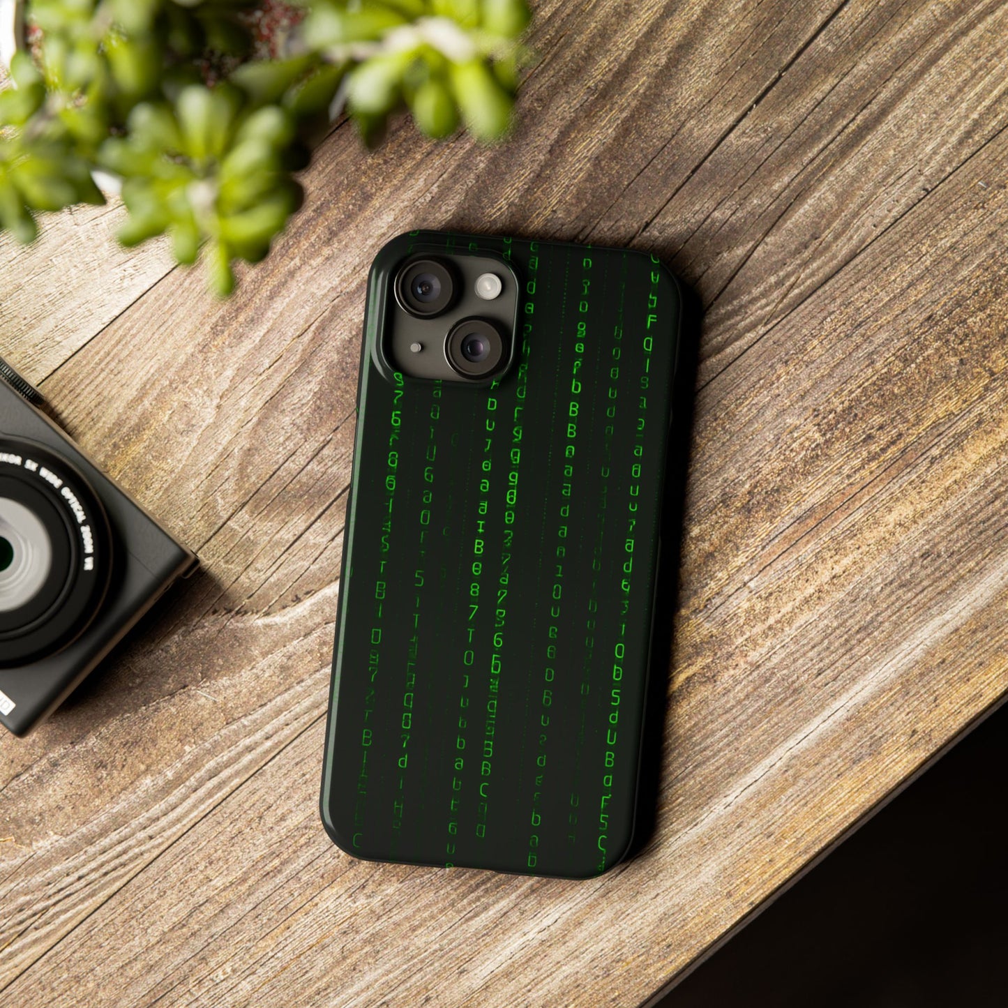 Matrix-Inspired Slim Phone Case, Eco-Friendly Phone Cover, Tech Lover Gift, Minimalist Phone Accessory, Unique Smartphone Case