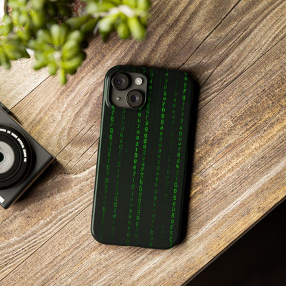 Matrix-Inspired Slim Phone Case, Eco-Friendly Phone Cover, Tech Lover Gift, Minimalist Phone Accessory, Unique Smartphone Case