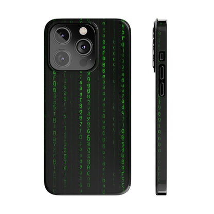 Matrix-Inspired Slim Phone Case, Eco-Friendly Phone Cover, Tech Lover Gift, Minimalist Phone Accessory, Unique Smartphone Case