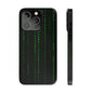Matrix-Inspired Slim Phone Case, Eco-Friendly Phone Cover, Tech Lover Gift, Minimalist Phone Accessory, Unique Smartphone Case