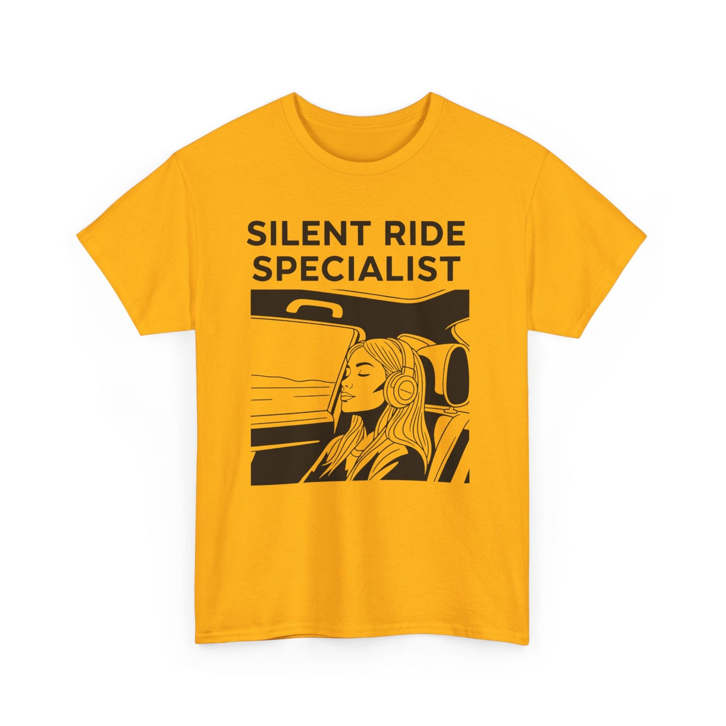 Unisex Heavy Cotton Tee - Silent Ride Specialist, Casual Tee, Gift for Car Lovers, Graphic Shirt, Everyday Wear, Fun T-Shirt