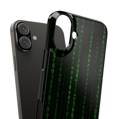 Matrix-Inspired Slim Phone Case, Eco-Friendly Phone Cover, Tech Lover Gift, Minimalist Phone Accessory, Unique Smartphone Case