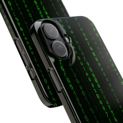 Matrix-Inspired Slim Phone Case, Eco-Friendly Phone Cover, Tech Lover Gift, Minimalist Phone Accessory, Unique Smartphone Case