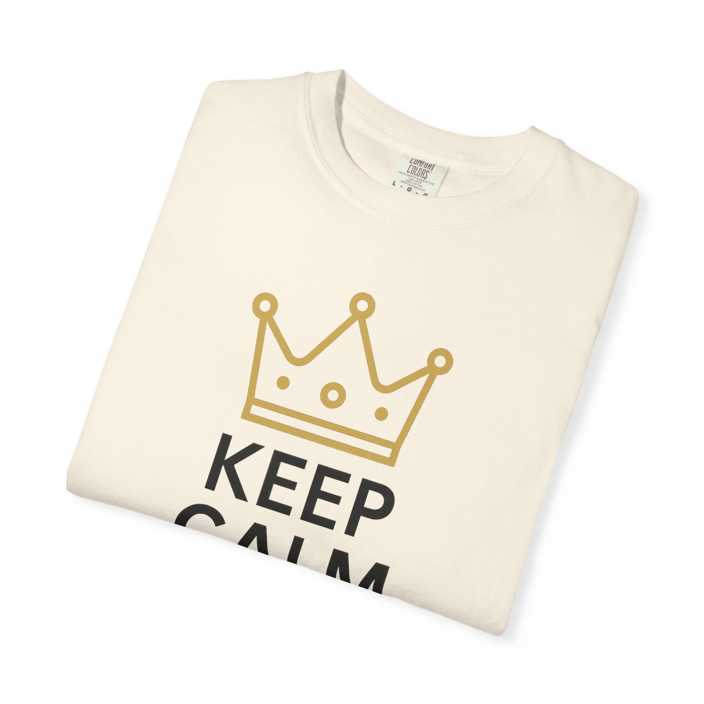 Unisex Garment-Dyed T-Shirt with Fun Quote, Funny Shirt, Gift for Reviewers, Casual Style, Keep Calm Shirt, 5 Star Rating Tee