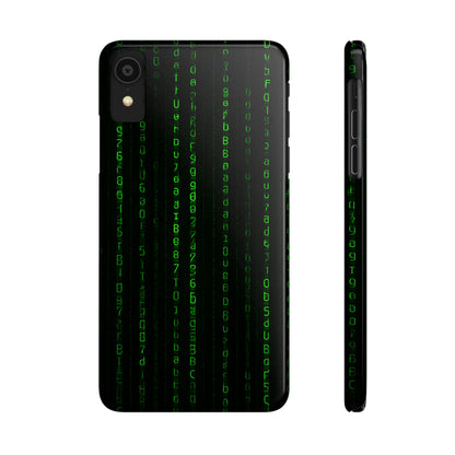 Matrix-Inspired Slim Phone Case, Eco-Friendly Phone Cover, Tech Lover Gift, Minimalist Phone Accessory, Unique Smartphone Case