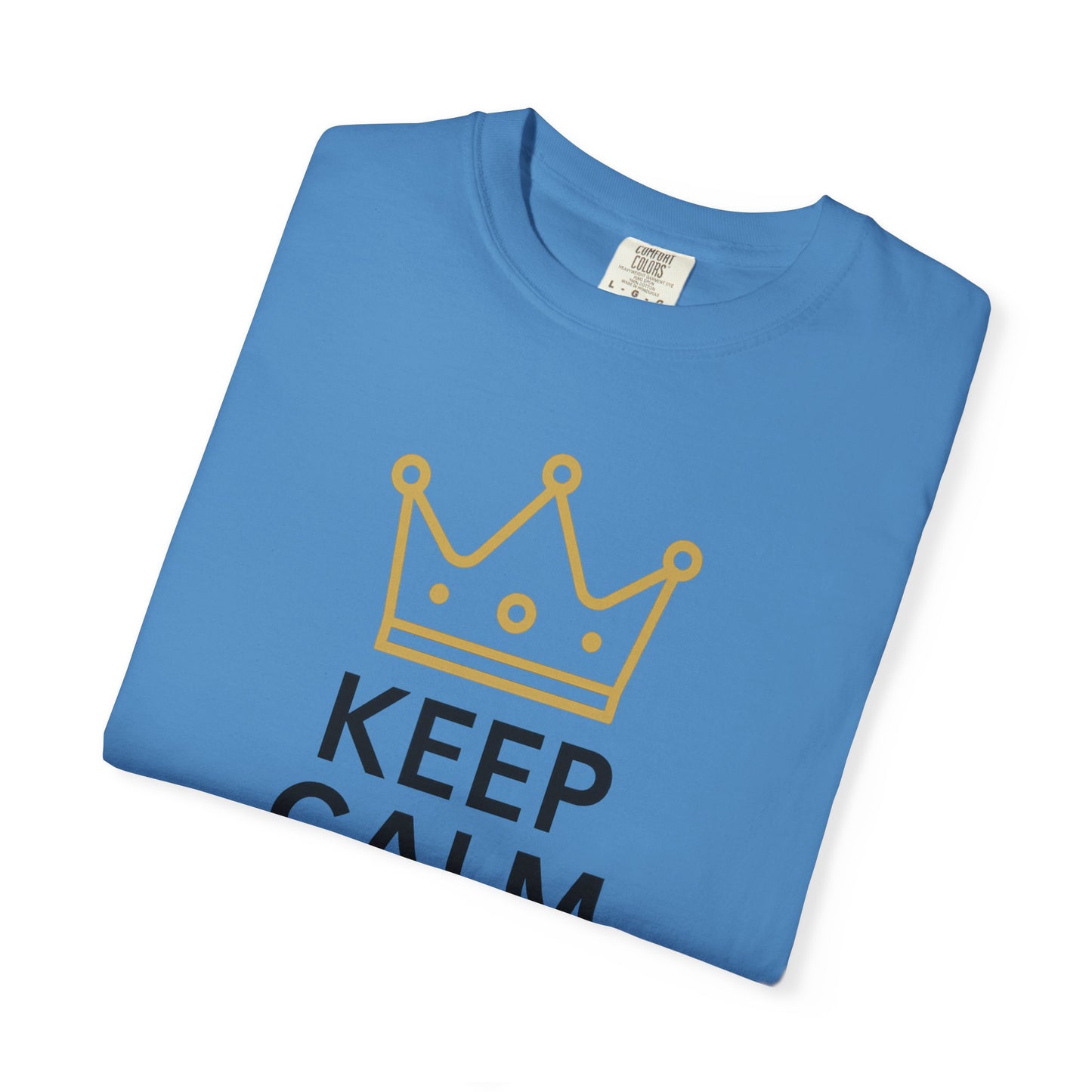Unisex Garment-Dyed T-Shirt with Fun Quote, Funny Shirt, Gift for Reviewers, Casual Style, Keep Calm Shirt, 5 Star Rating Tee