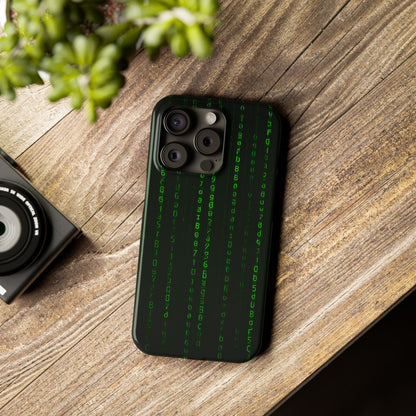 Matrix-Inspired Slim Phone Case, Eco-Friendly Phone Cover, Tech Lover Gift, Minimalist Phone Accessory, Unique Smartphone Case