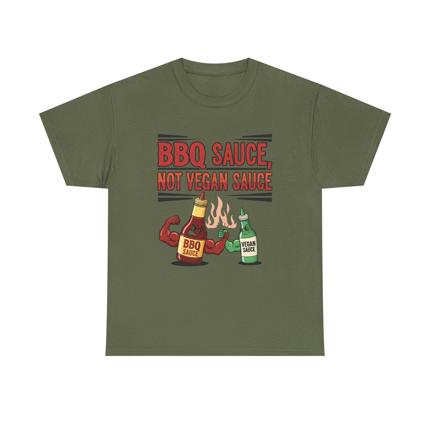 BBQ Sauce Unisex Cotton Tee, Funny Graphic T-Shirt, Gift for Grill Lovers, Summer BBQ Shirt, Cooking Humor Apparel