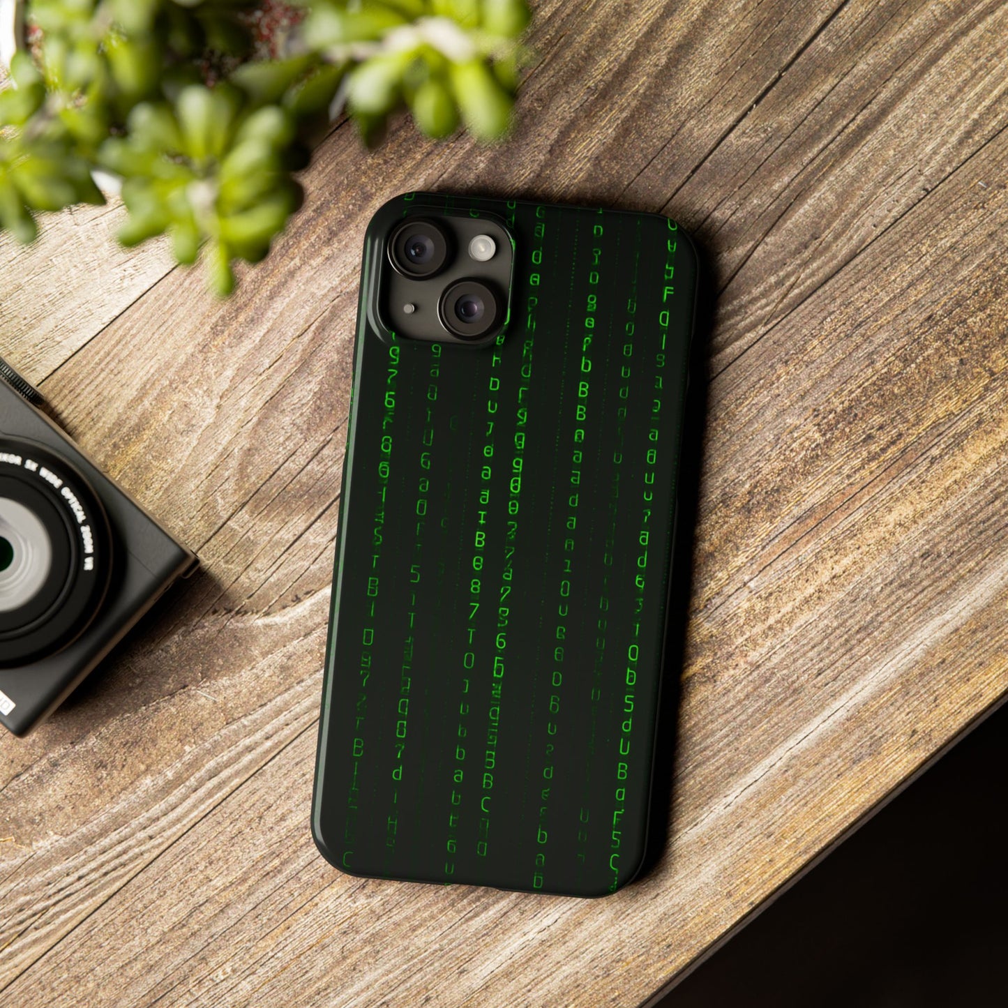Matrix-Inspired Slim Phone Case, Eco-Friendly Phone Cover, Tech Lover Gift, Minimalist Phone Accessory, Unique Smartphone Case