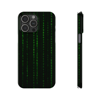 Matrix-Inspired Slim Phone Case, Eco-Friendly Phone Cover, Tech Lover Gift, Minimalist Phone Accessory, Unique Smartphone Case