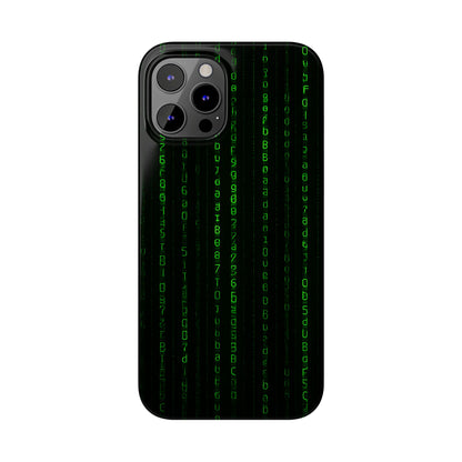Matrix-Inspired Slim Phone Case, Eco-Friendly Phone Cover, Tech Lover Gift, Minimalist Phone Accessory, Unique Smartphone Case