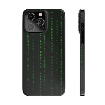 Matrix-Inspired Slim Phone Case, Eco-Friendly Phone Cover, Tech Lover Gift, Minimalist Phone Accessory, Unique Smartphone Case
