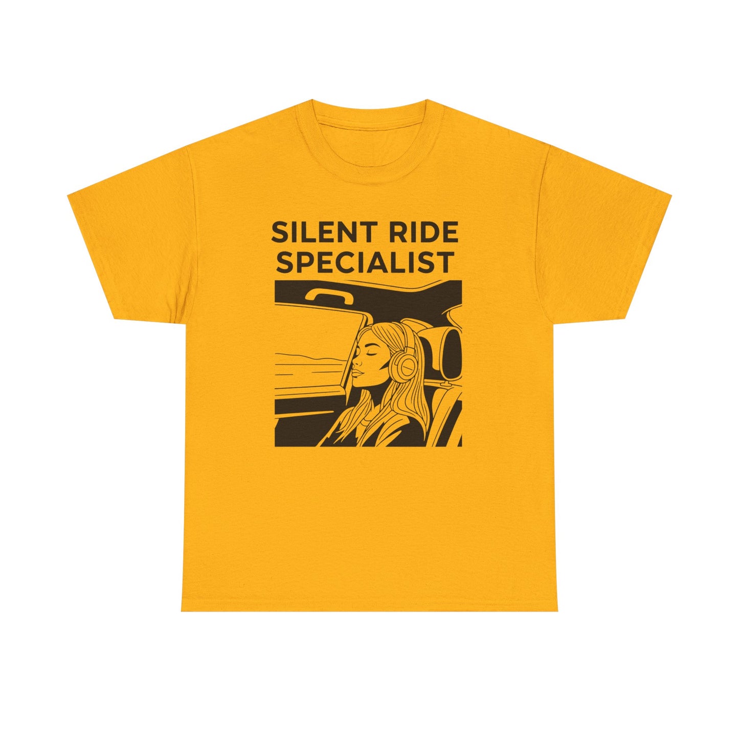 Unisex Heavy Cotton Tee - Silent Ride Specialist, Casual Tee, Gift for Car Lovers, Graphic Shirt, Everyday Wear, Fun T-Shirt
