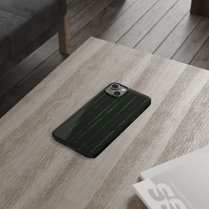 Matrix-Inspired Slim Phone Case, Eco-Friendly Phone Cover, Tech Lover Gift, Minimalist Phone Accessory, Unique Smartphone Case