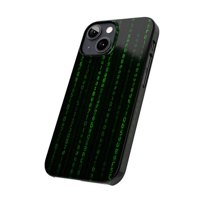 Matrix-Inspired Slim Phone Case, Eco-Friendly Phone Cover, Tech Lover Gift, Minimalist Phone Accessory, Unique Smartphone Case