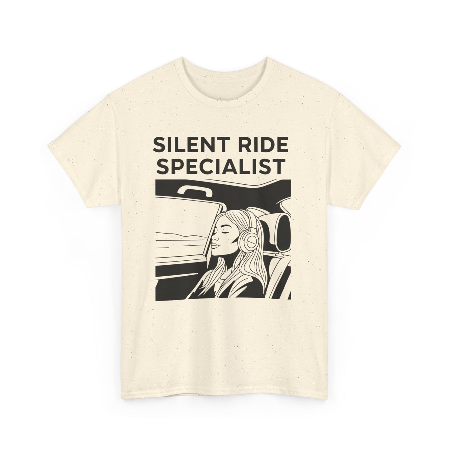 Unisex Heavy Cotton Tee - Silent Ride Specialist, Casual Tee, Gift for Car Lovers, Graphic Shirt, Everyday Wear, Fun T-Shirt